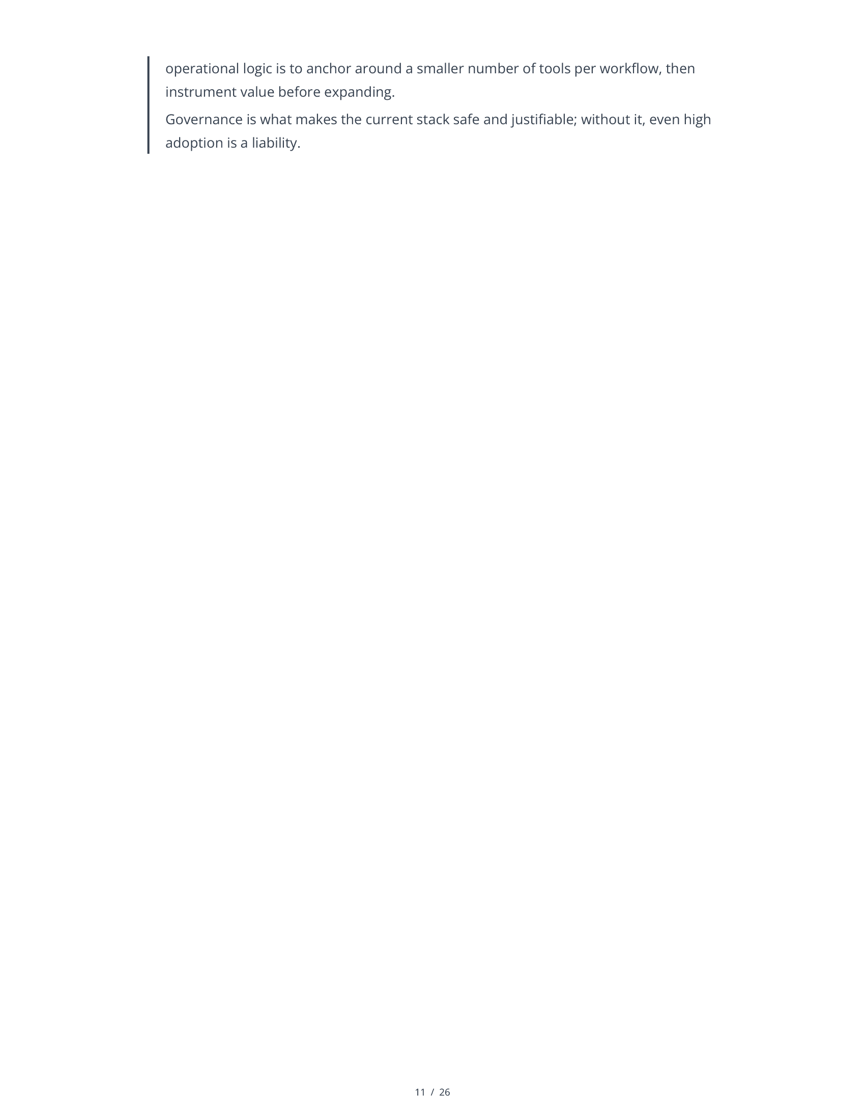Sample AI Stack Audit — Page 11
